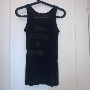 Ann Demeulemeester Black Printed Tank top
